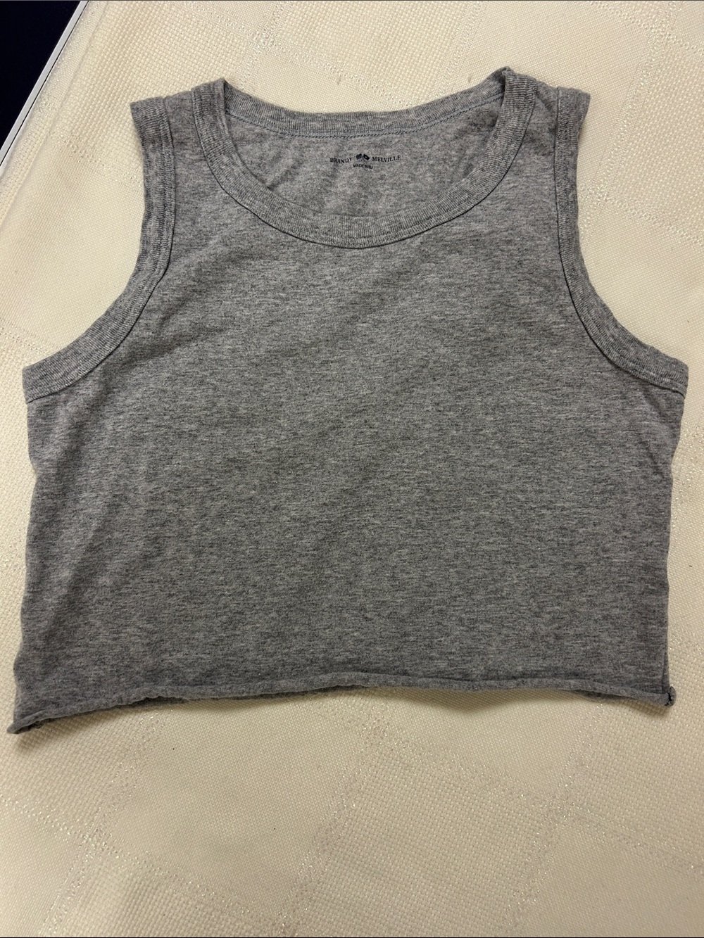 Brandy Melville Taupe Lace Cami image 5